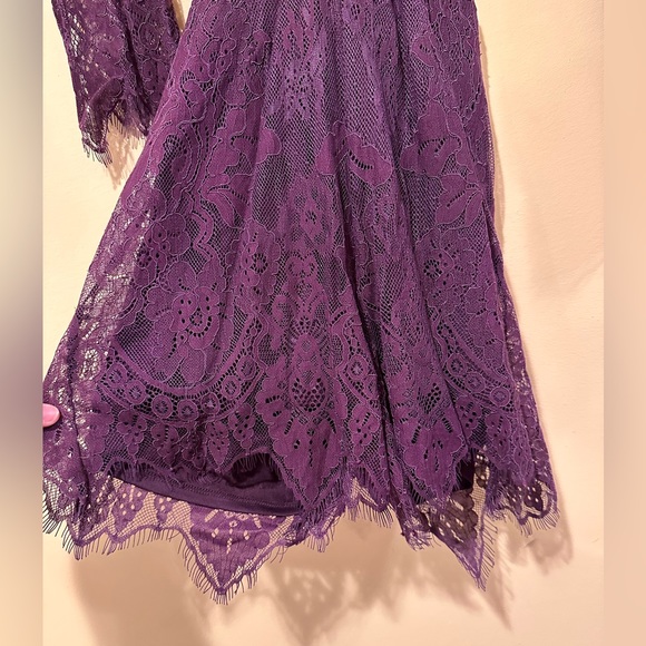 NWT XHILARATION purple romper size small - Picture 3 of 5